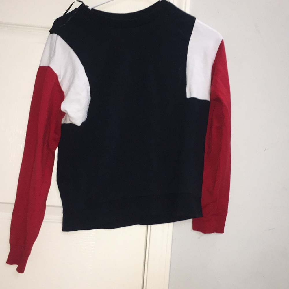 h&m color block sweater